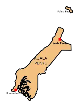 Localisation de District de Kuala Penyu