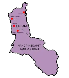 Localisation de District de Limbang