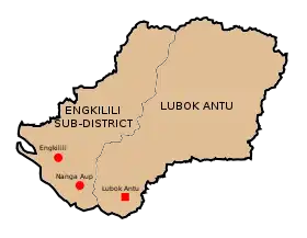 Localisation de District de Lubok Antu