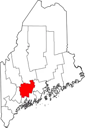 Localisation de Comté de Kennebec(Kennebec County)