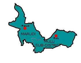 Localisation de District de Marudi