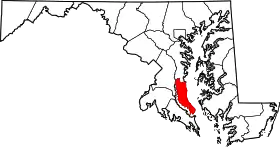 Localisation de Comté de Calvert(Calvert County)