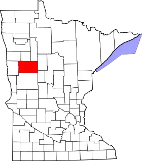 Localisation de Comté de Becker(Becker County)