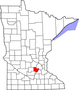 Localisation de Comté de Carver(Carver County)
