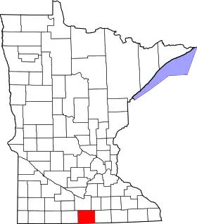 Localisation de Comté de Faribault(Faribault County)