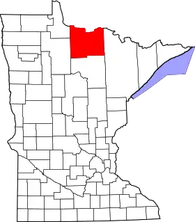 Localisation de Comté de Koochiching(Koochiching County)