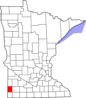 Localisation de Comté de Pipestone(Pipestone County)