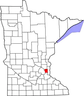 Localisation de Comté de Ramsey(Ramsey County)