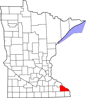 Localisation de Comté de Winona(Winona County)