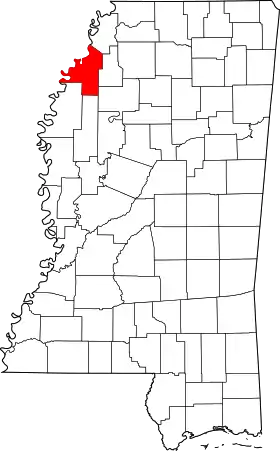 Localisation de Comté de Coahoma(Coahoma County)