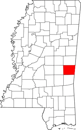 Localisation de Comté de Lauderdale(Lauderdale County)