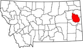 Localisation de Comté de Dawson(Dawson County)