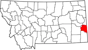 Localisation de Comté de Fallon(Fallon County)