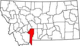 Localisation de Comté de Gallatin(Gallatin County)