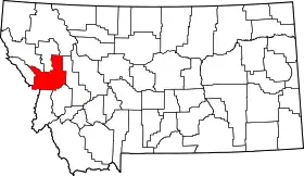 Localisation de Comté de Missoula(Missoula County)