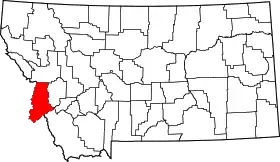 Localisation de Comté de Ravalli(Ravalli County)