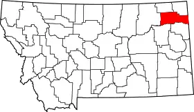 Localisation de Comté de Roosevelt(Roosevelt County)