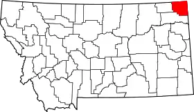 Localisation de Comté de Sheridan(Sheridan County)