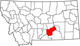 Localisation de Comté de Yellowstone(Yellowstone County)