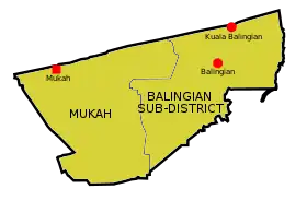 Localisation de District de Mukah