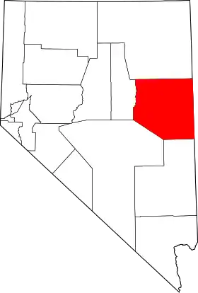 Localisation de Comté de White Pine(White Pine County)