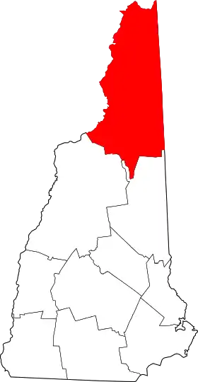 Localisation de Comté de CoösCoös County