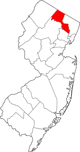 Localisation de Comté de Passaic(Passaic County)