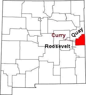 Localisation de Comté de Curry(Curry County)