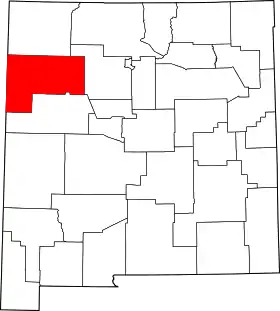 Localisation de Comté de McKinley(en) McKinley County