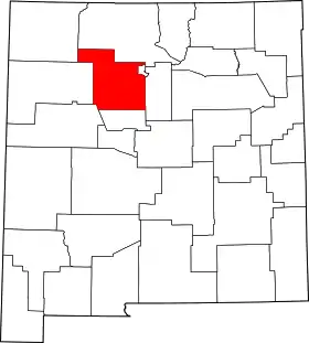 Localisation de Comté de Sandoval(Sandoval County)