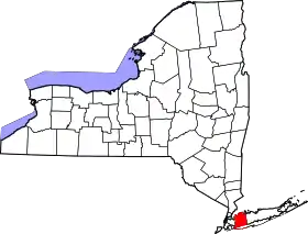 Localisation de Comté de Nassau(en) Nassau County