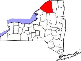 Localisation de Comté de St. Lawrence(St. Lawrence County)