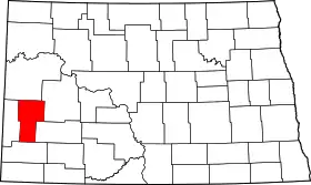 Localisation de Comté de BillingsBillings County