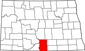 Localisation de Comté d’Emmons(Emmons County)