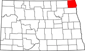 Localisation de Comté de Pembina(Pembina County)