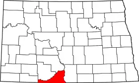 Localisation de Comté de Sioux(Sioux County)