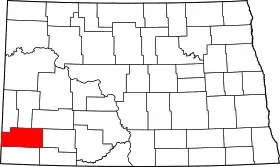 Localisation de Comté de Slope(Slope County)