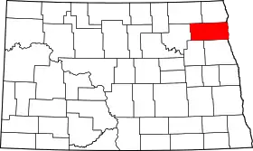 Localisation de Comté de Walsh(Walsh County)