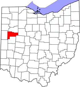 Localisation de Comté d'Auglaize(Auglaize County)