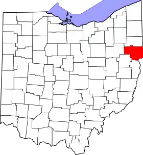 Localisation de Comté de Columbiana(Columbiana County)