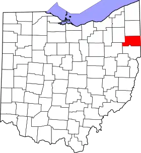 Localisation de Comté de Mahoning(Mahoning County)