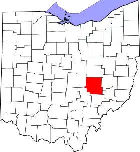 Localisation de Comté de Muskingum(Muskingum County)