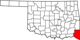 Localisation de Comté de McCurtain(McCurtain County)