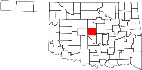 Localisation de Comté d'Oklahoma(Oklahoma County)