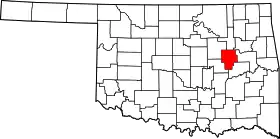 Localisation de Comté d'Okmulgee(Okmulgee County)