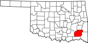 Localisation de Comté de Pushmataha(Pushmataha County)