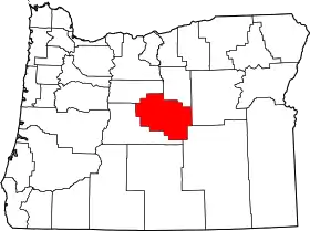 Localisation de Comté de Crook(Crook County)