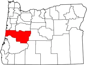 Localisation de Comté de Lane(Lane County)