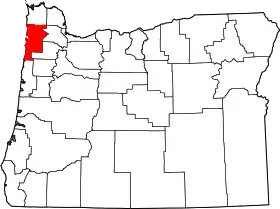 Localisation de Comté de Tillamook(Tillamook County)