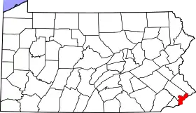 Localisation de Comté de Philadelphie(Philadelphia County)